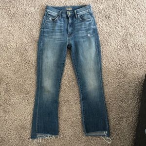 MOTHER Insider Crop Step Fray